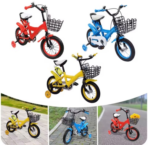Blue yellow red - kids, bike