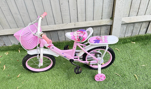 Girls pink white 12in kids - girls,